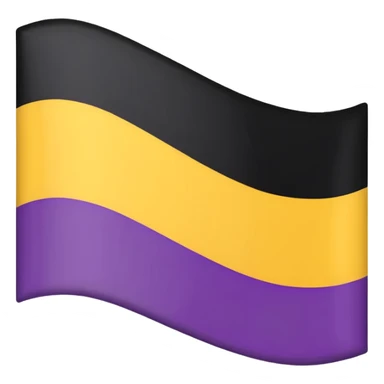 Nonbinary pride flag sticker