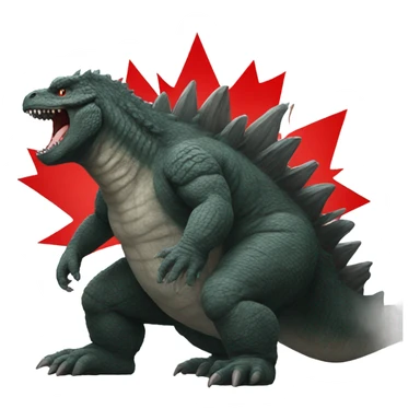 Canadian Godzilla sticker