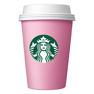 Pink Starbucks cup sticker