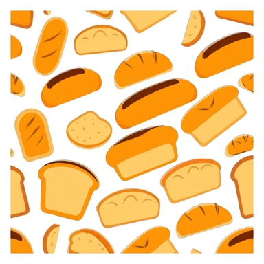 fresh baked bread loaves and rolls sticker