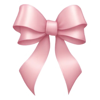 light pink ribbon bow sticker