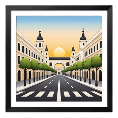 Paseo por madrid sticker