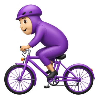 Eggplant on a bike sticker