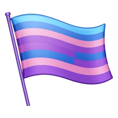 Pink,purple,blue flag sticker