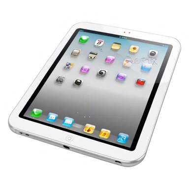 Şık bir dokunmatik ekrana sahip modern bir tablet sticker