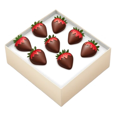 gift set of strawberries in chocolate sticker