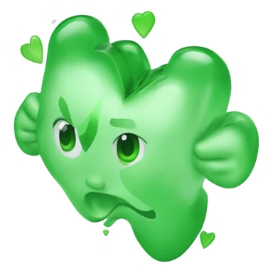 Corazón verde agua  sticker