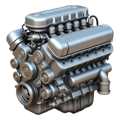 simplistic car engine sticker