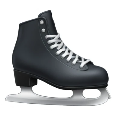 pastel black ice skates sticker
