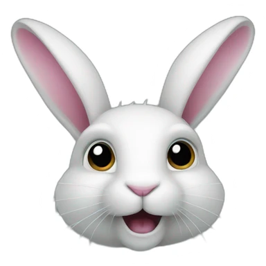 fractal rabbit sticker