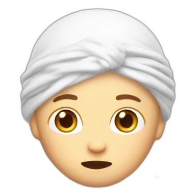 White boy with durag shocked sticker