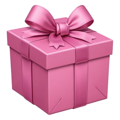 Pink gift box sticker