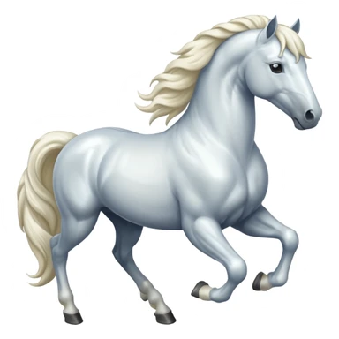 white horse sticker