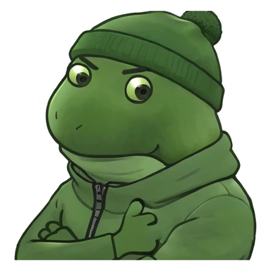 Arm crossing eachother holding onto neck guy sticker