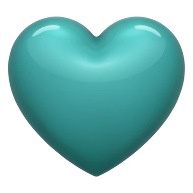 Teal heart hug sticker