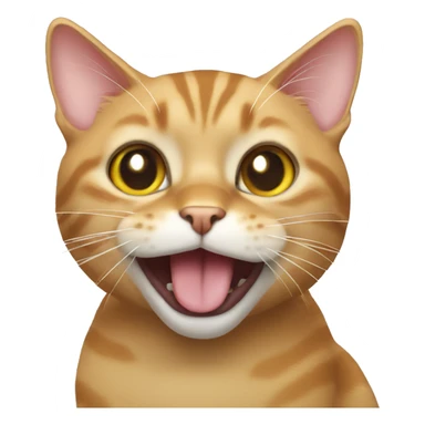 cat emoji sticking tongue out sticker