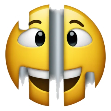 Happy face behind bars  sticker