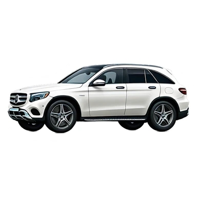 White Mercedes GLC  sticker