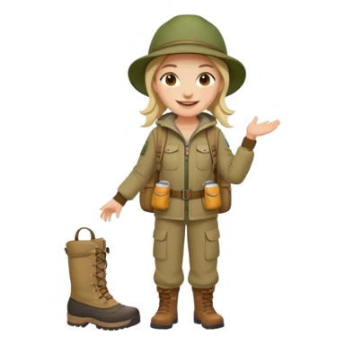 People who are going camping should wear a camping outfit sticker