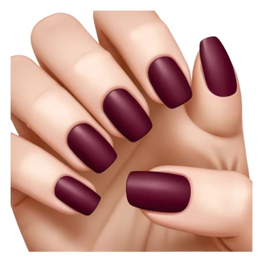  nails Burgundy sticker