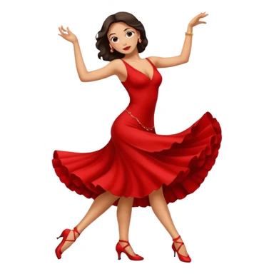 tango dancing woman emoji sticker