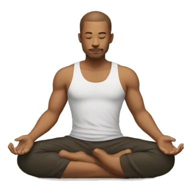 Homem meditando  sticker