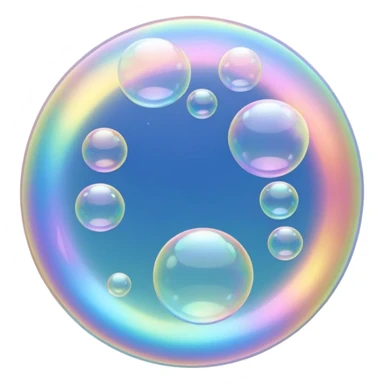 y2k dreamy soap bubbles sticker