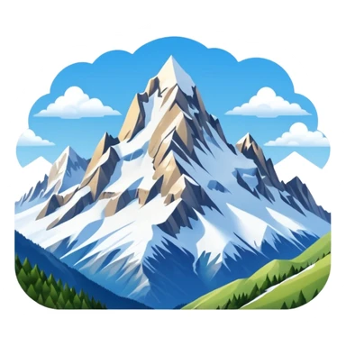 french alps emoji sticker