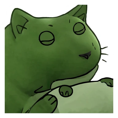 Sleepy kitty sticker