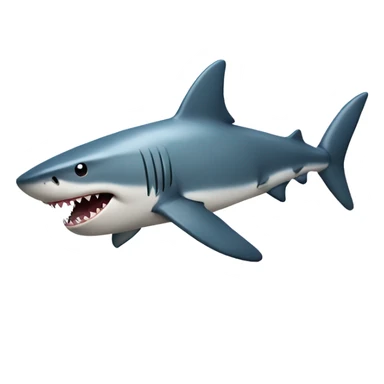 Shark with heart  sticker