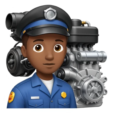 black mechanic sticker