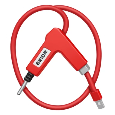 a red slash (🚫) over a cable with with the text "NOT GENUINE" sticker