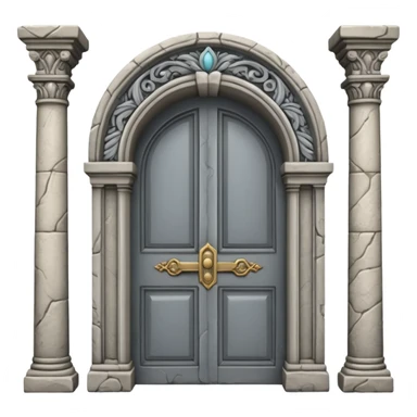 ancient door arch emoji sticker