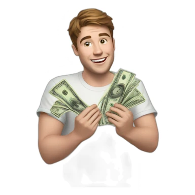 mrbeast regalando dinero sticker
