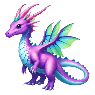 Exotic Rare Shiny Epic Ethereal Meganium-Amaura-Aurorus-Dragonair-hybrid, full body sticker