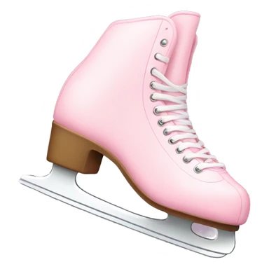 pastel pink ice skates sticker
