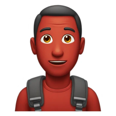 red man sticker