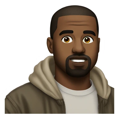 Kanye west face sticker