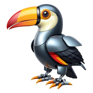 Toucan robot sticker