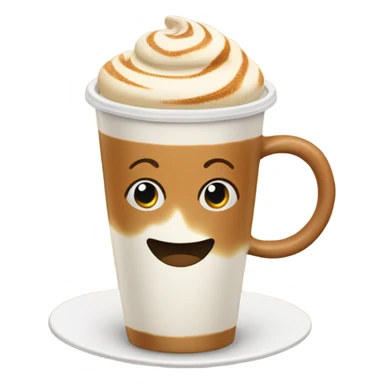 A caramel latte  sticker