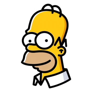 Homer Simpson sticker