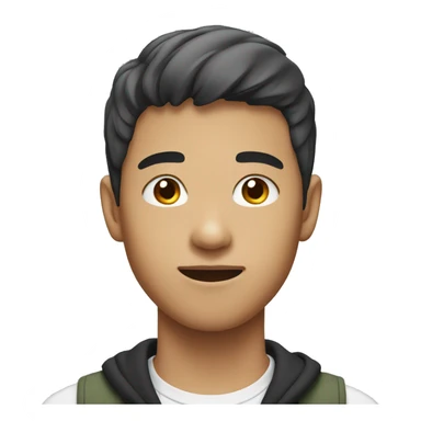 Asian teenage boy sticker