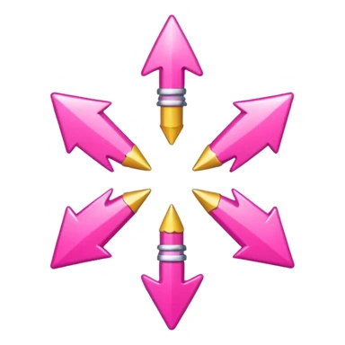 me harías el emoji "Arrows Shuffle" con el codigo de color #FDD2EF?   sticker