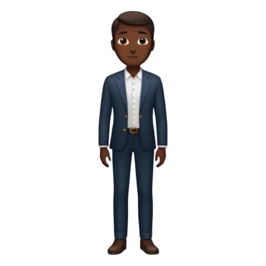 man silohuette standing sticker