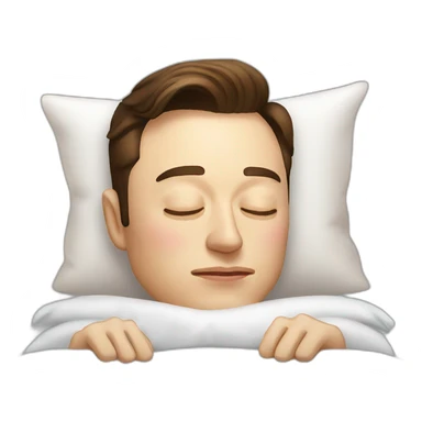 elon musk sleep sticker