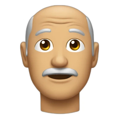 Señor mordiéndose los cachetes sticker