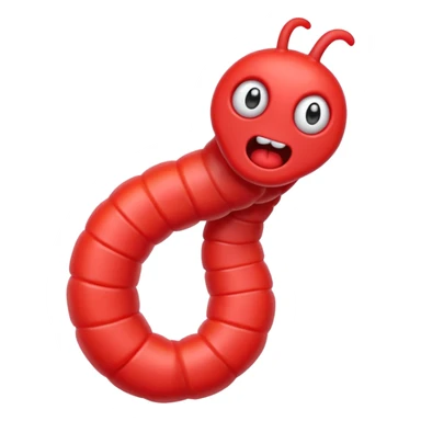 Furious gummyworm sticker