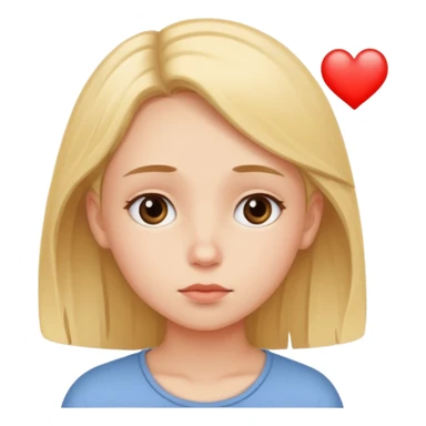 Girl thinking about a boy sticker