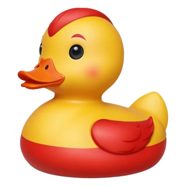 red toy duck sticker