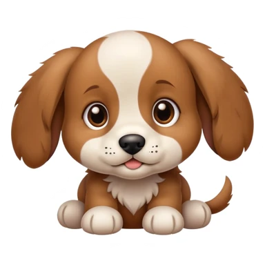 puppy with floppy ears sticker